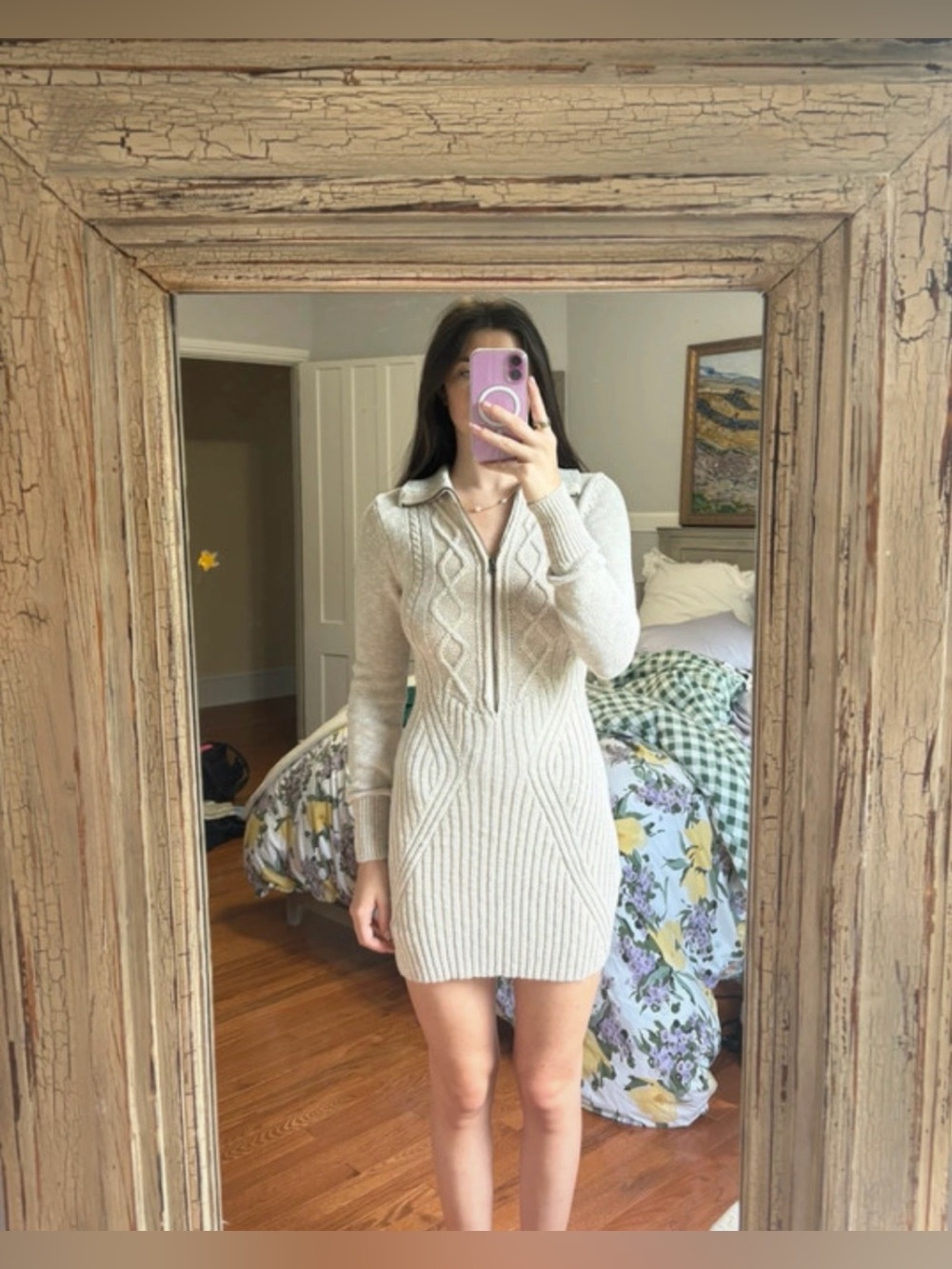Free People Oatmeal Mont Blanc Dress - Picture 6 of 6